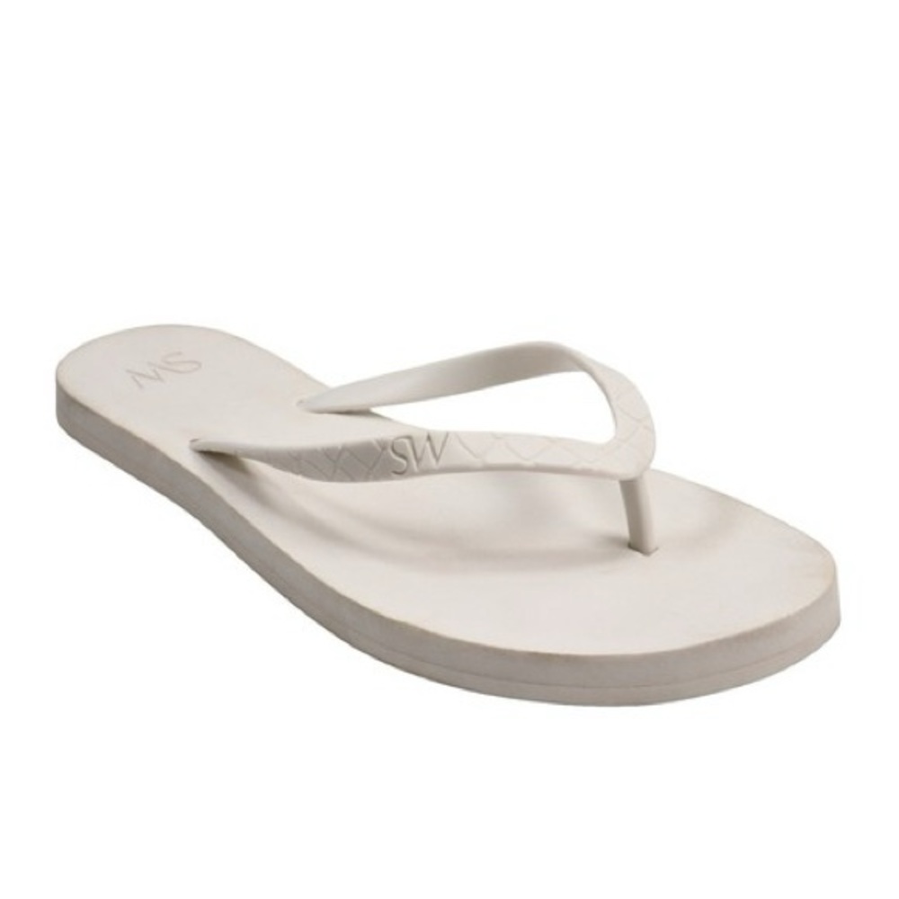 Stuart Weitzman, Women’s White Flip Flops, US 7